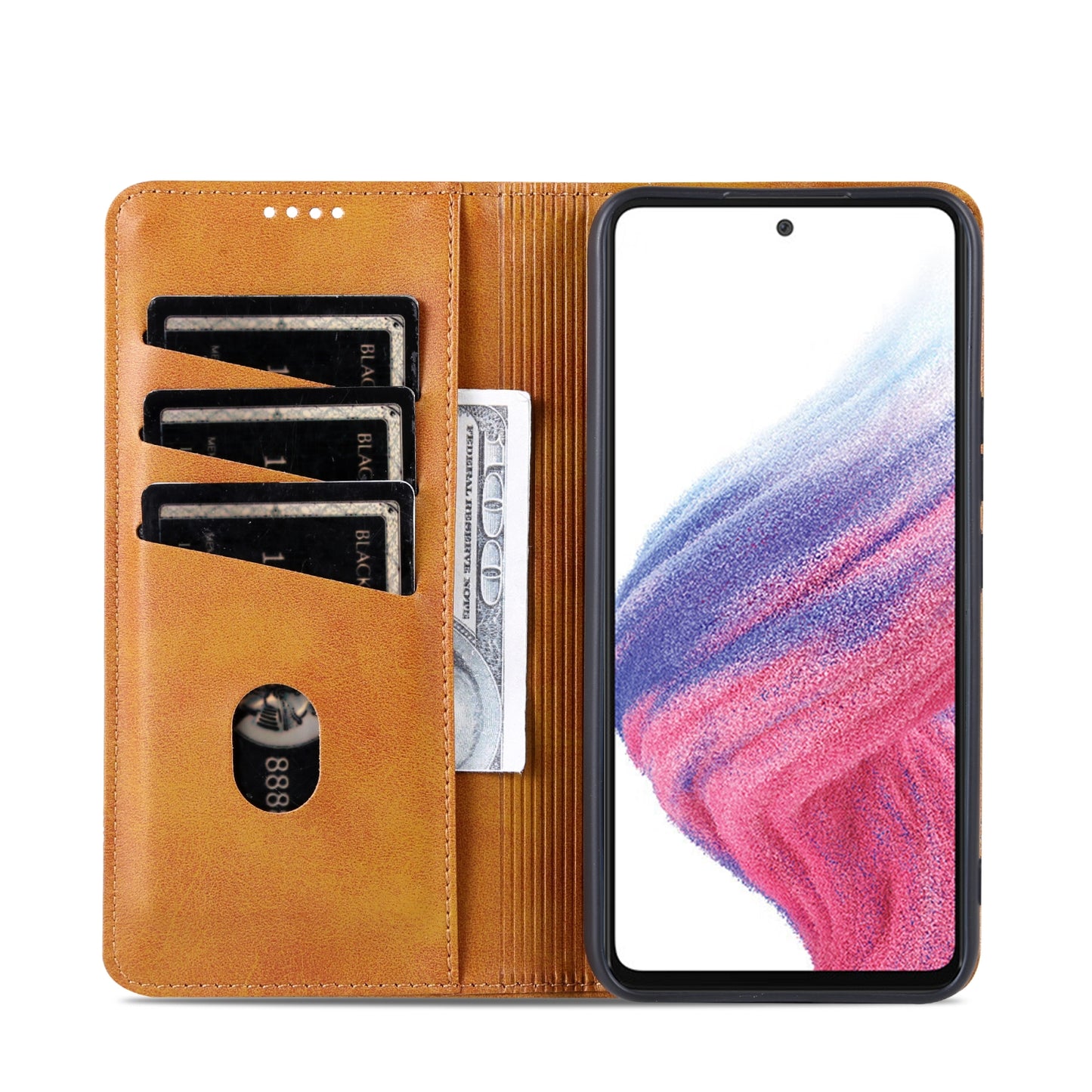 For Samsung Galaxy A54 5G Leather Wallet Case with Card Holder & Magnetic Closure