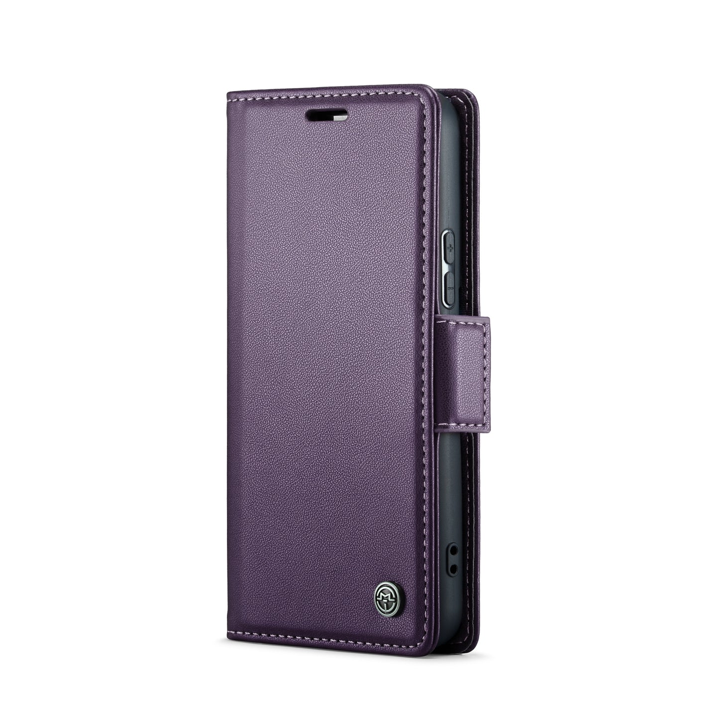 For Samsung Galaxy S22 5G Leather Case - RFID, Butterfly Buckle, Card Slot, Stand, Litchi Texture