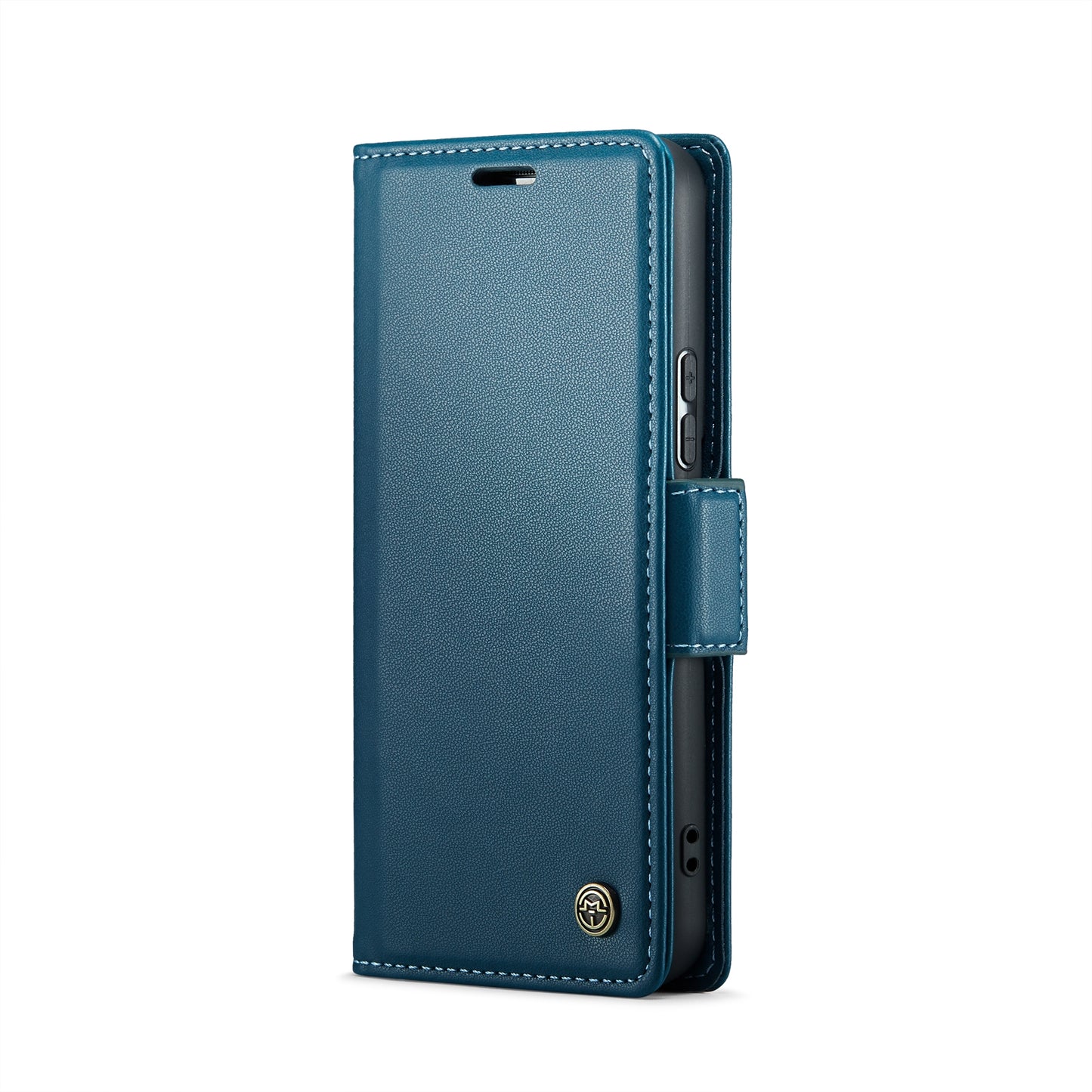 For Samsung Galaxy S21 5G Case - RFID Blocking Litchi Texture Leather Wallet with Stand & Card Holder