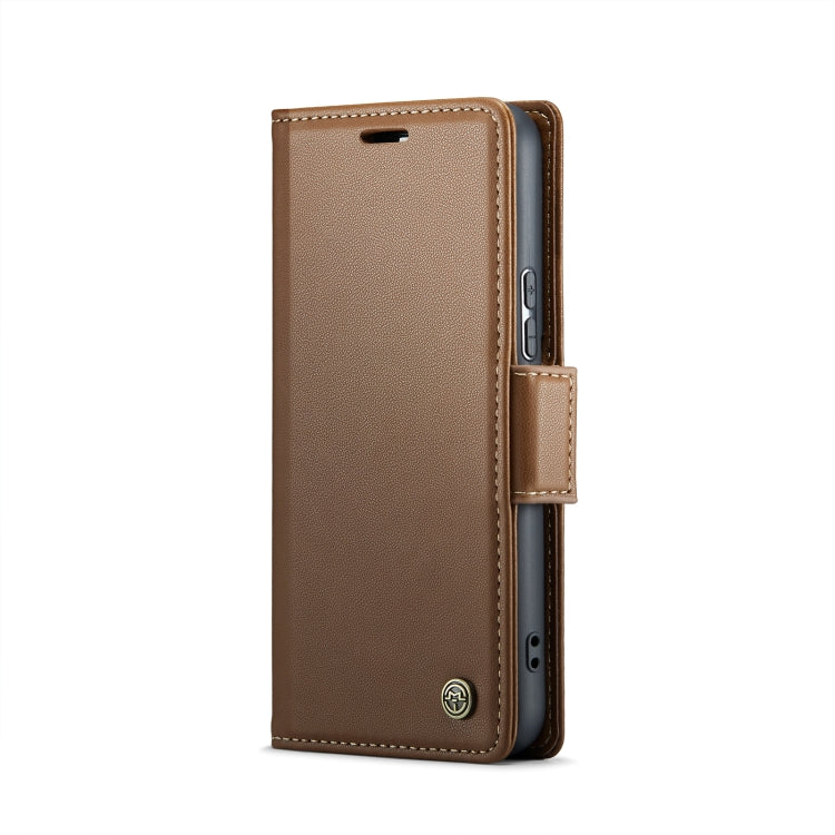 For Samsung Galaxy S21+ 5G Case - RFID Anti-theft Litchi Leather with Card Slot & Stand