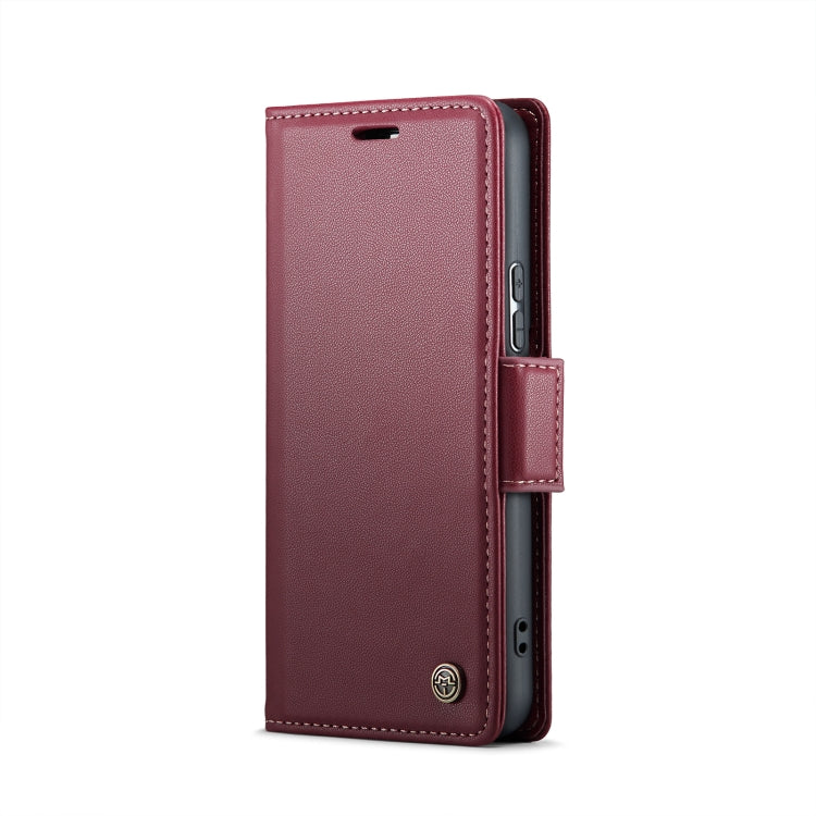 For Samsung Galaxy S21+ 5G Case - RFID Anti-theft Litchi Leather with Card Slot & Stand