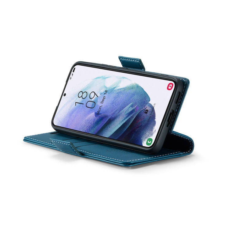 For Samsung Galaxy S21+ 5G Case - RFID Anti-theft Litchi Leather with Card Slot & Stand