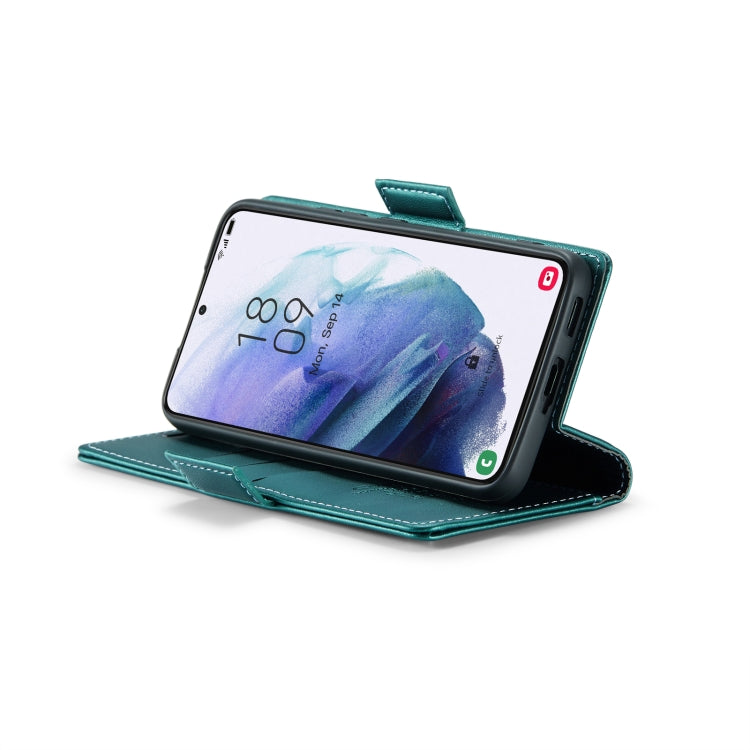 For Samsung Galaxy S21+ 5G Case - RFID Anti-theft Litchi Leather with Card Slot & Stand