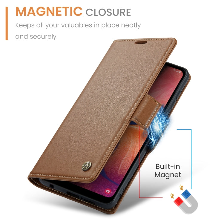 For Samsung Galaxy A40 Case - RFID Anti-theft Litchi Leather with Card Slot & Stand