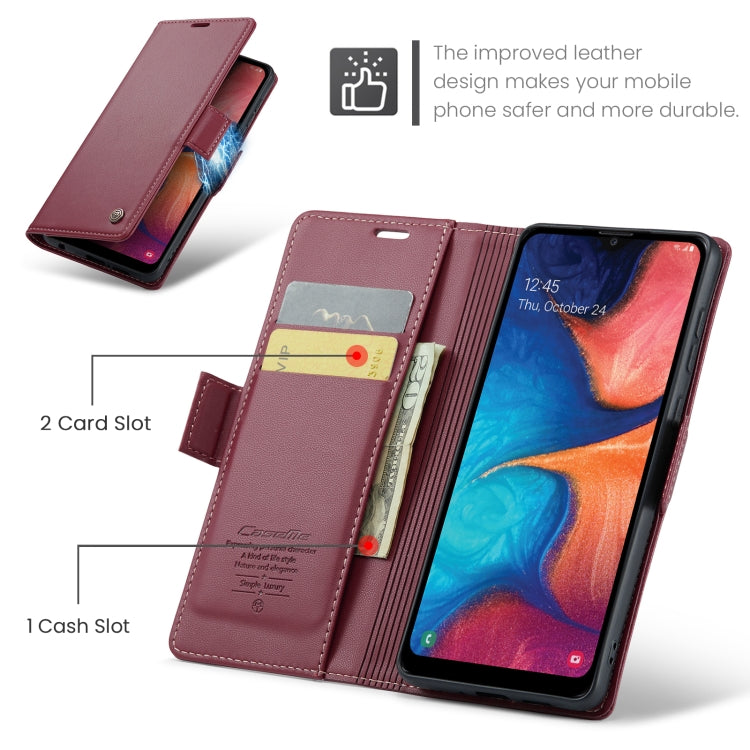For Samsung Galaxy A40 Case - RFID Anti-theft Litchi Leather with Card Slot & Stand