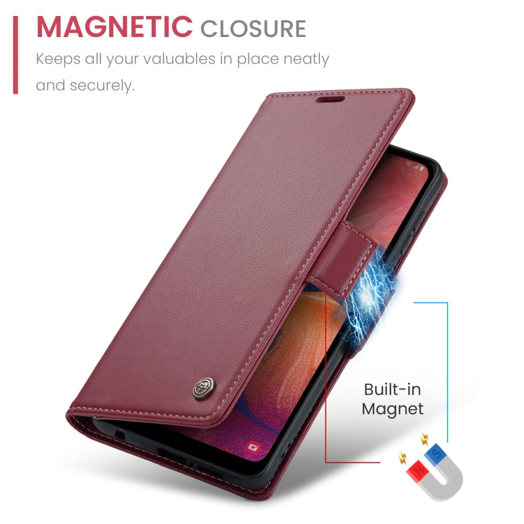 For Samsung Galaxy A40 Case - RFID Anti-theft Litchi Leather with Card Slot & Stand