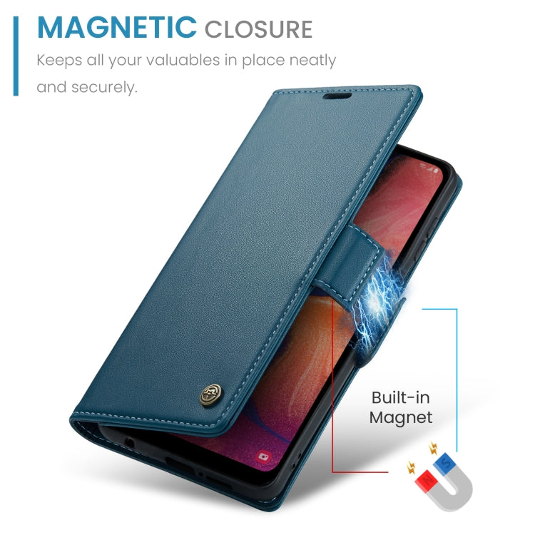 For Samsung Galaxy A40 Case - RFID Anti-theft Litchi Leather with Card Slot & Stand