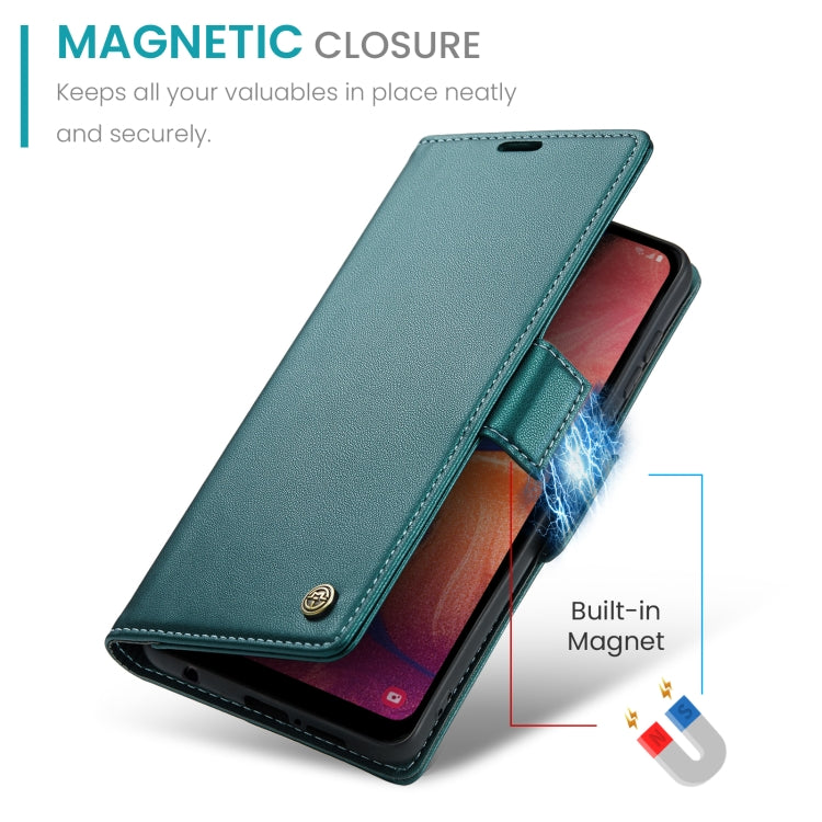 For Samsung Galaxy A40 Case - RFID Anti-theft Litchi Leather with Card Slot & Stand