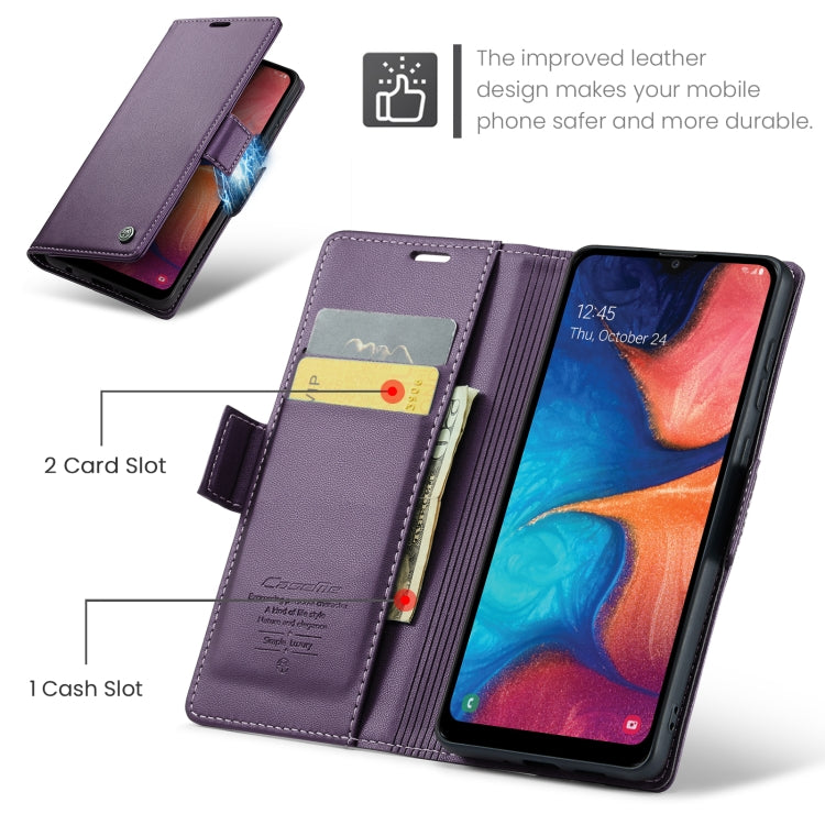 For Samsung Galaxy A40 Case - RFID Anti-theft Litchi Leather with Card Slot & Stand