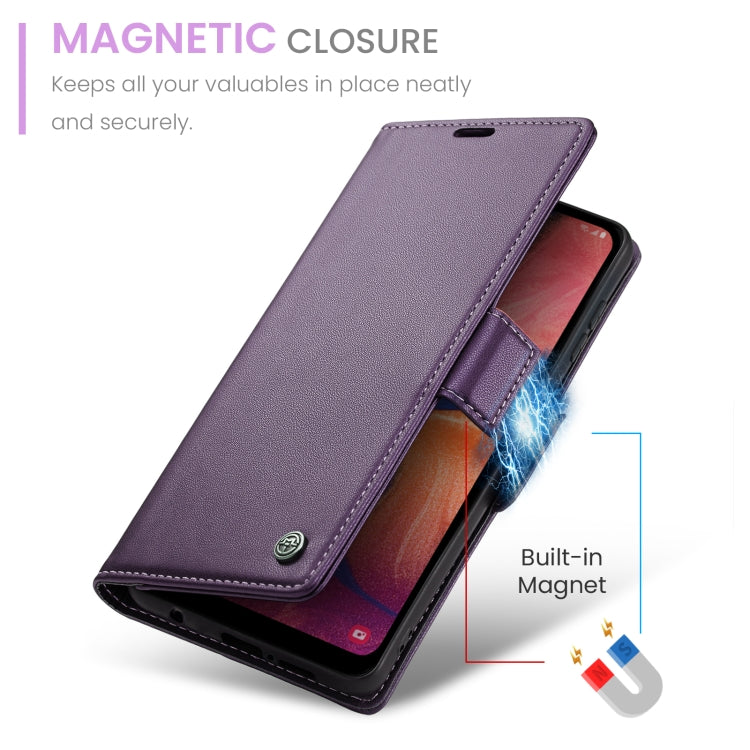 For Samsung Galaxy A40 Case - RFID Anti-theft Litchi Leather with Card Slot & Stand