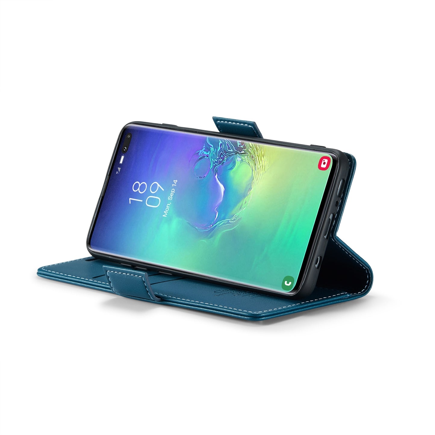For Samsung Galaxy S10+ Case - RFID Anti-Theft, Butterfly Buckle, Litchi Leather with Card Slot & Stand