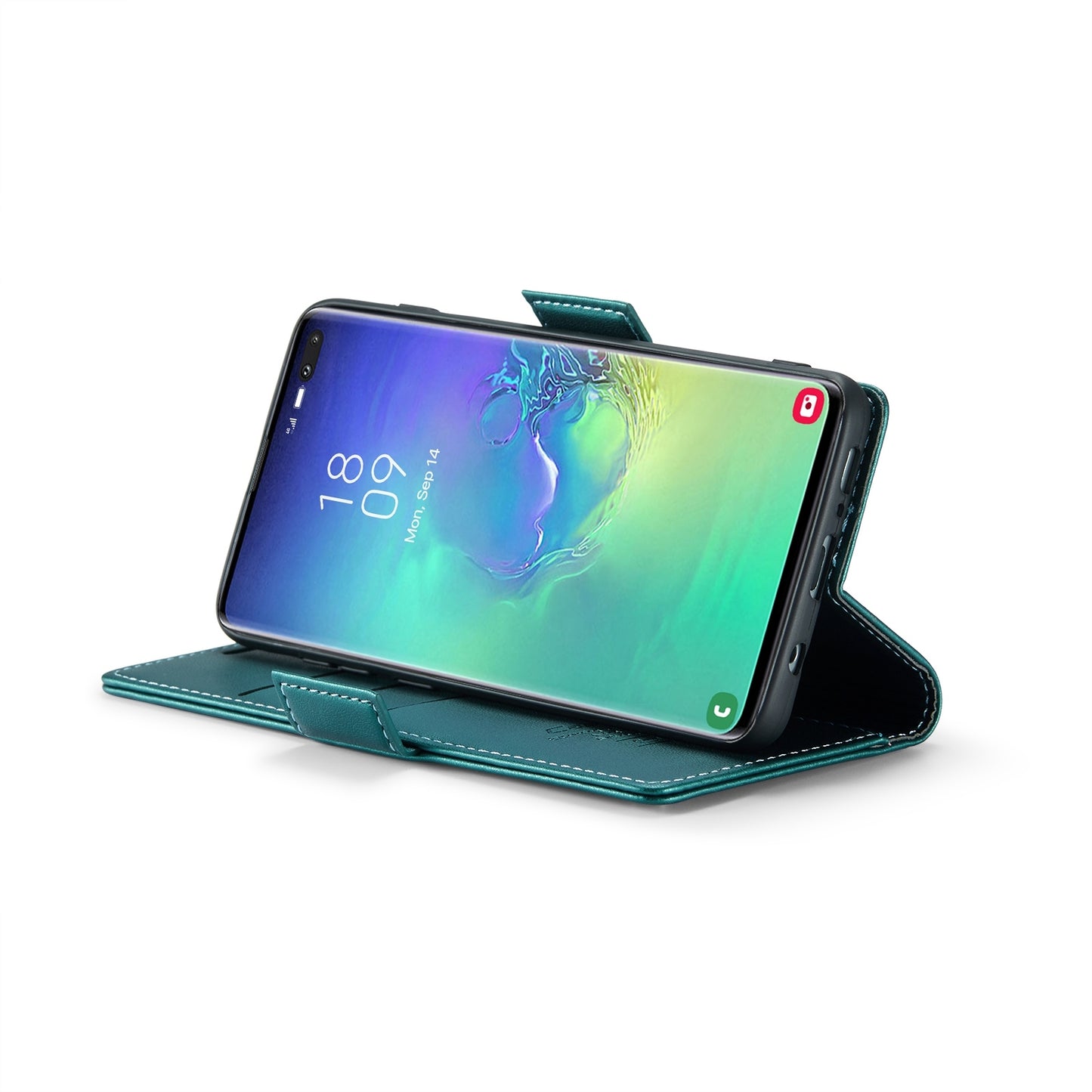 For Samsung Galaxy S10+ Case - RFID Anti-Theft, Butterfly Buckle, Litchi Leather with Card Slot & Stand