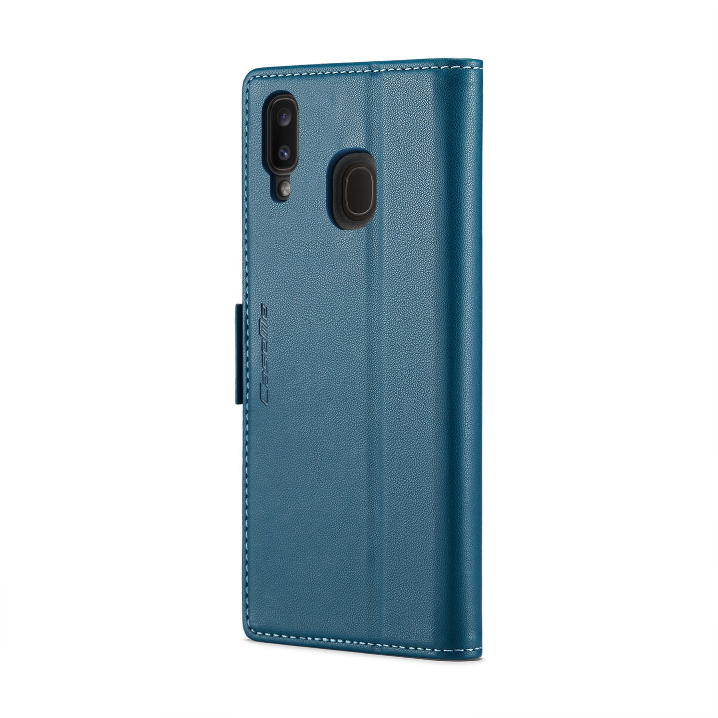 For Samsung Galaxy A20/A30/M10s Case - Butterfly Buckle, Litchi Texture, RFID Anti-theft, Leather Wallet & Stand