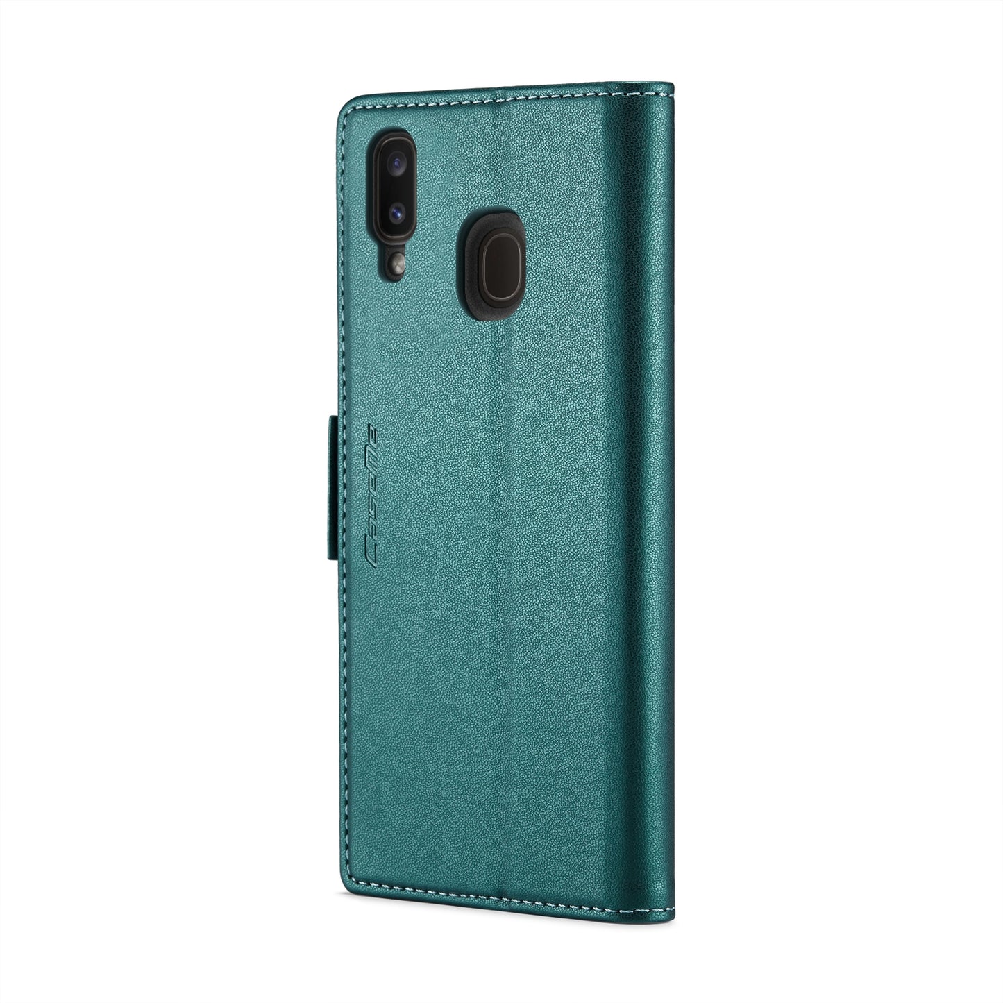 For Samsung Galaxy A20/A30/M10s Case - Butterfly Buckle, Litchi Texture, RFID Anti-theft, Leather Wallet & Stand