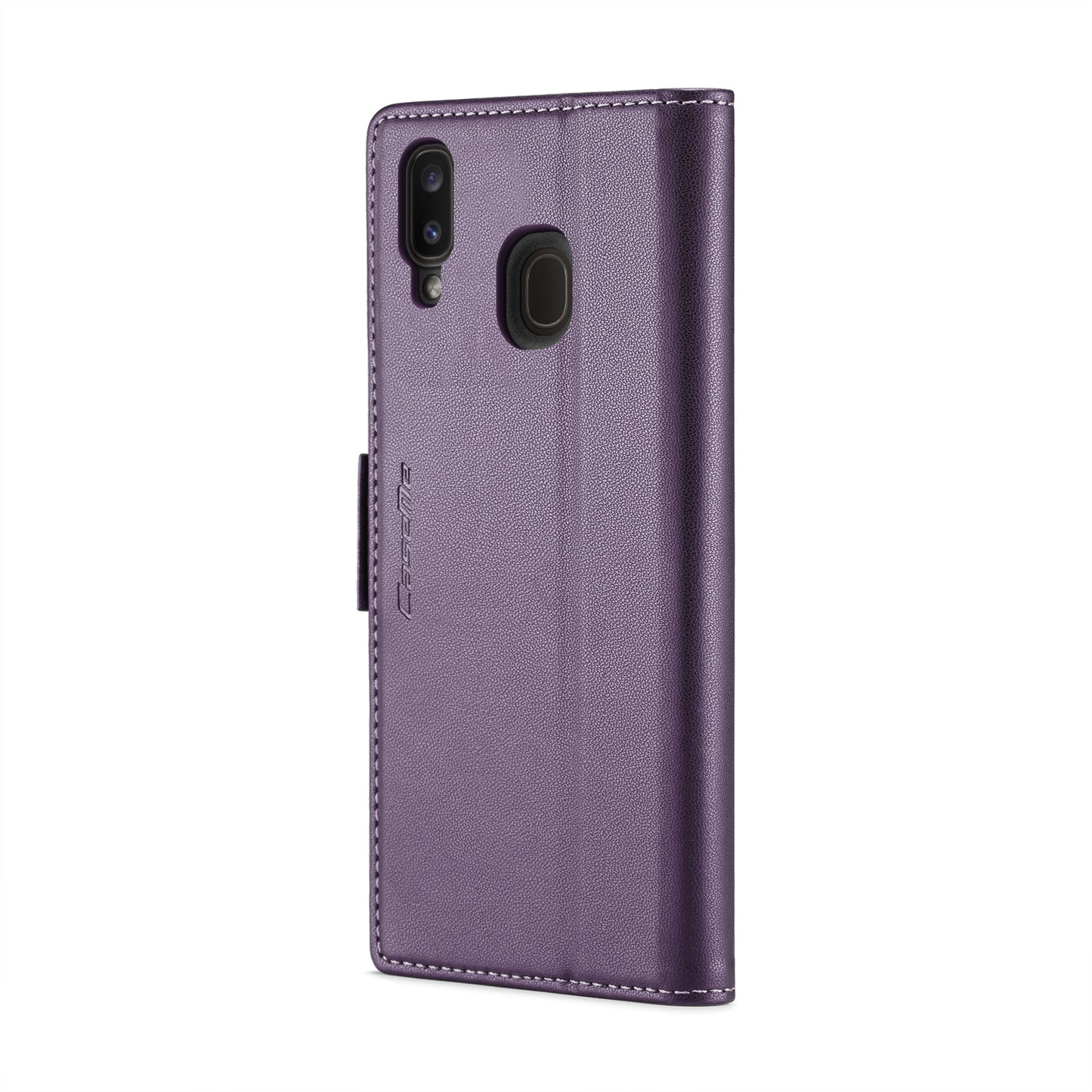 For Samsung Galaxy A20/A30/M10s Case - Butterfly Buckle, Litchi Texture, RFID Anti-theft, Leather Wallet & Stand