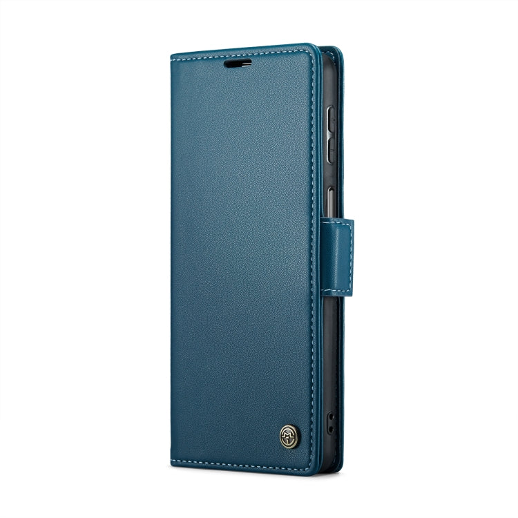 Samsung Galaxy A24 4G Case - RFID Leather Wallet with Butterfly Buckle & Litchi Texture