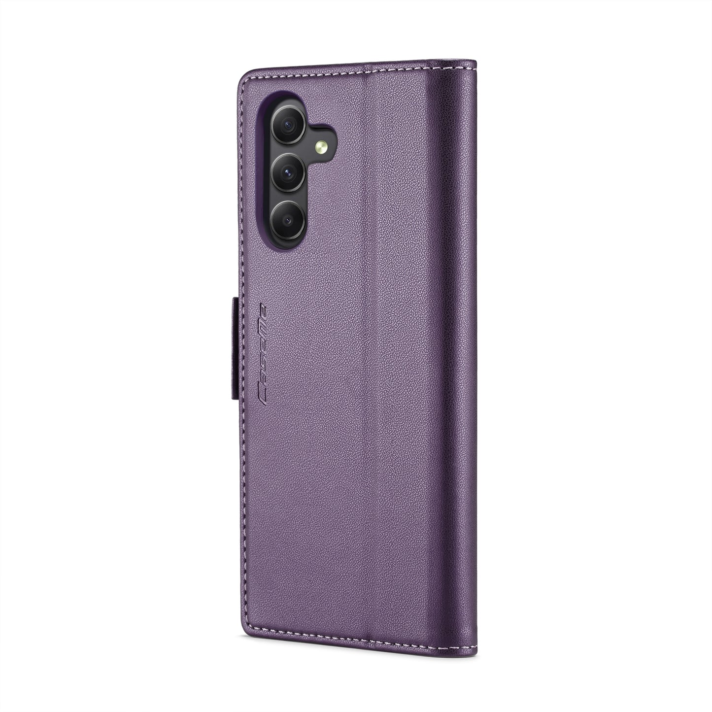 Samsung Galaxy A24 4G Case - RFID Leather Wallet with Butterfly Buckle & Litchi Texture