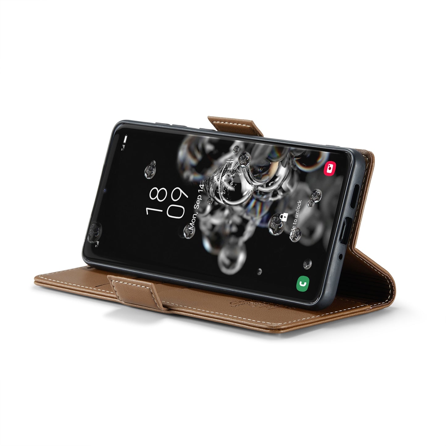 For Samsung Galaxy S20 Ultra Leather Case - RFID, Card Slot, Stand, Litchi Texture