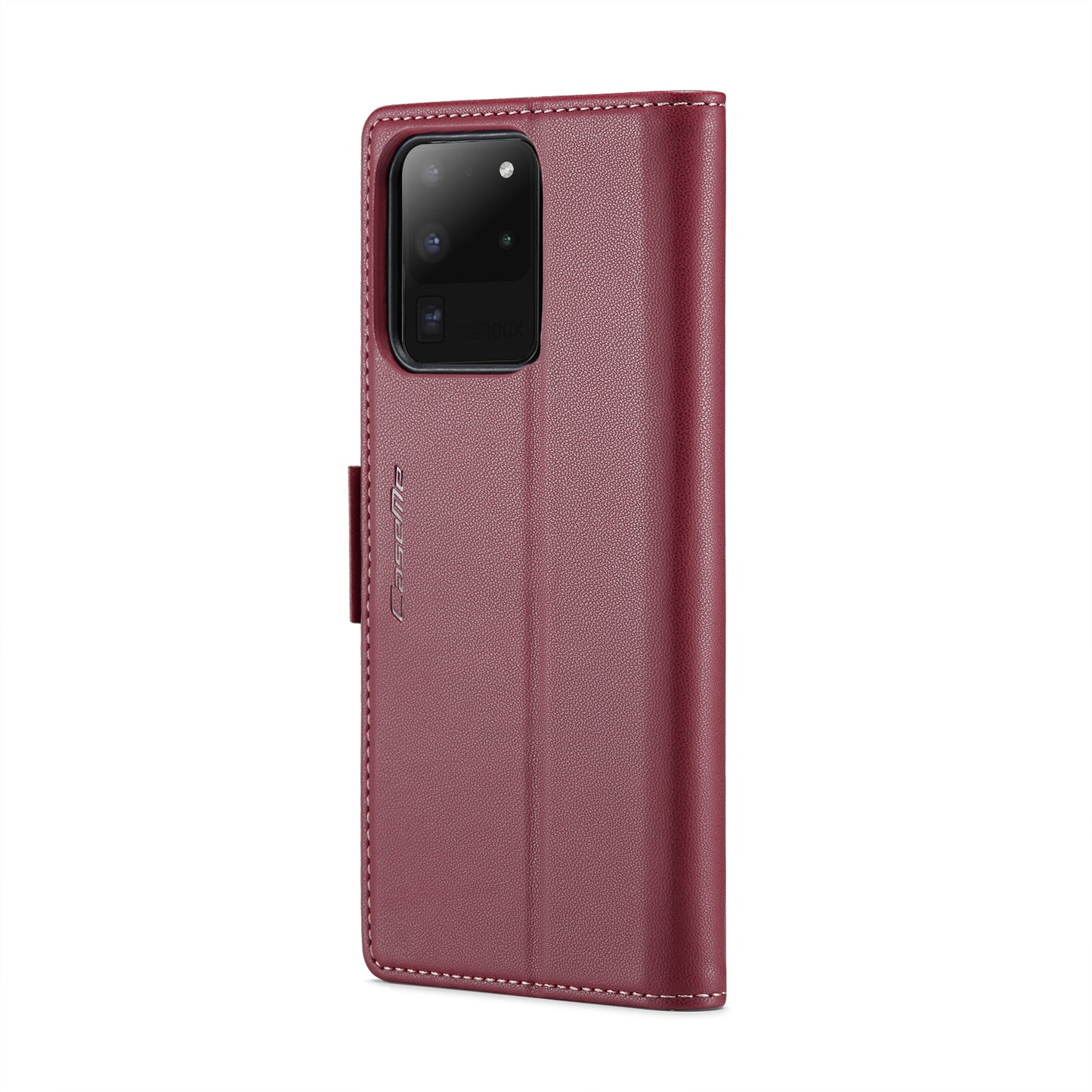 For Samsung Galaxy S20 Ultra Leather Case - RFID, Card Slot, Stand, Litchi Texture