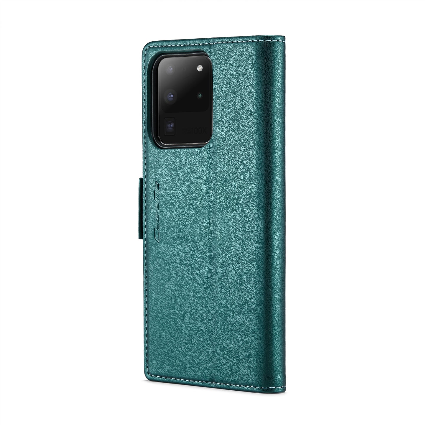 For Samsung Galaxy S20 Ultra Leather Case - RFID, Card Slot, Stand, Litchi Texture