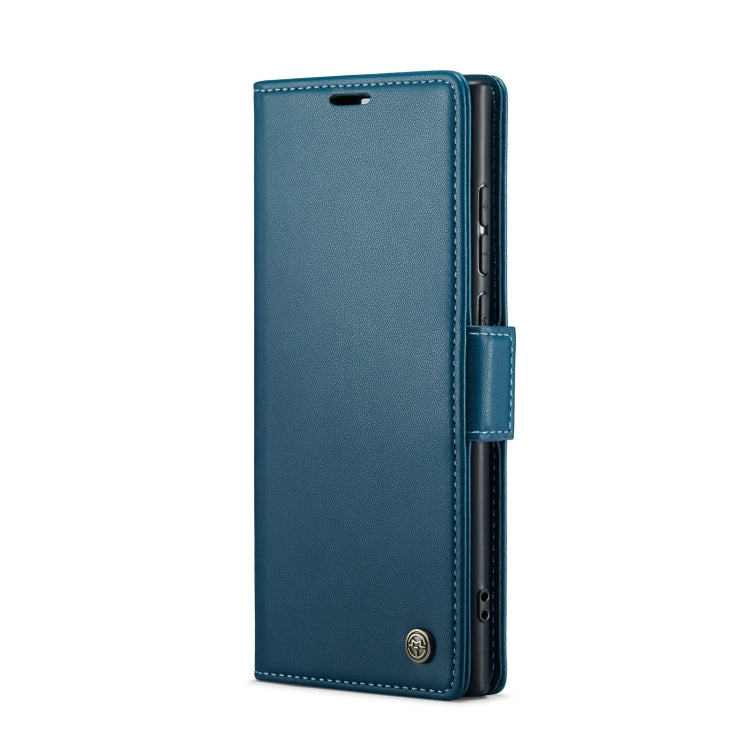 For Samsung Galaxy S24 Ultra Leather Case - RFID Anti-Theft, Litchi Texture, Stand & Card Holder