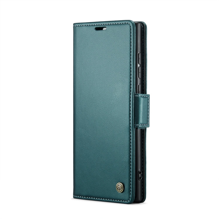 For Samsung Galaxy S24 Ultra Leather Case - RFID Anti-Theft, Litchi Texture, Stand & Card Holder