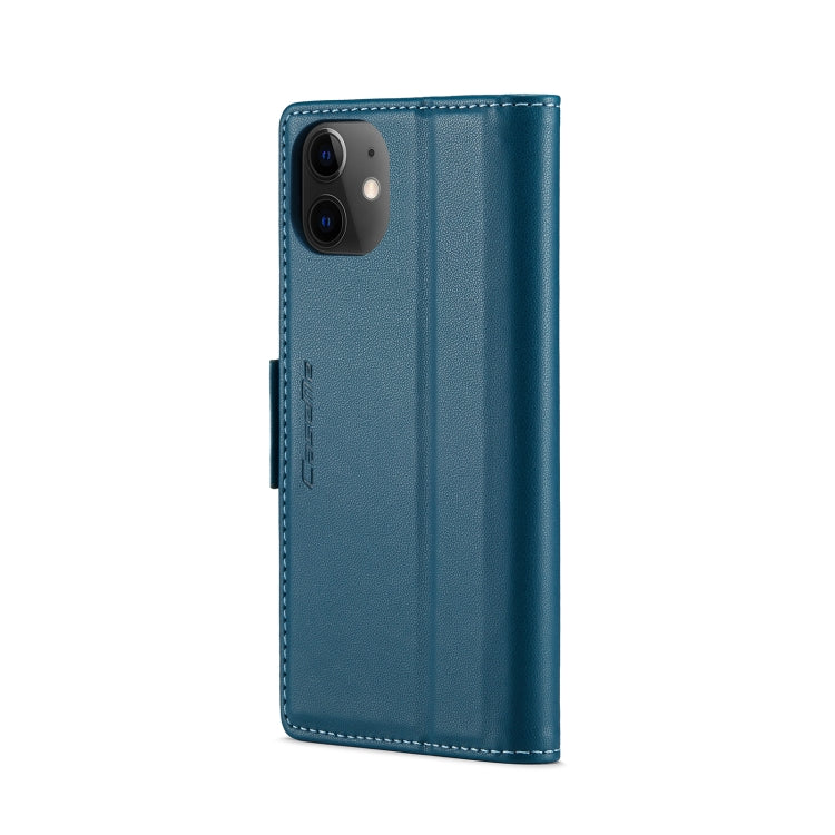 For iPhone 12 mini Case - Butterfly Buckle, RFID, Litchi Leather, Card Slot