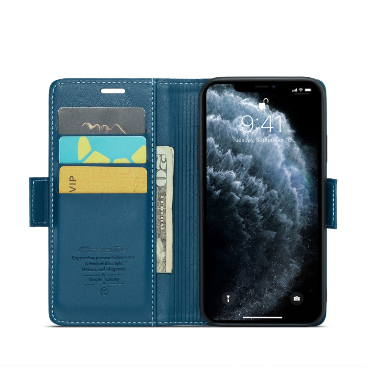 For iPhone 11 Pro Leather Case - RFID Anti-Theft, Butterfly Buckle, Litchi Texture, Card Slot