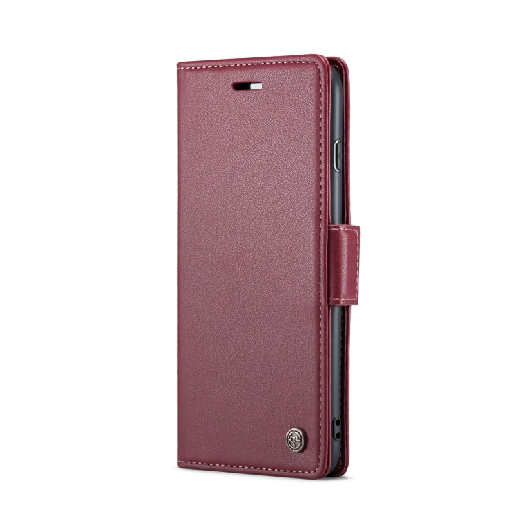 For iPhone 6 Plus/7 Plus/8 Plus Leather Case - RFID Anti-Theft, Butterfly Buckle, Litchi Texture, Card Slot