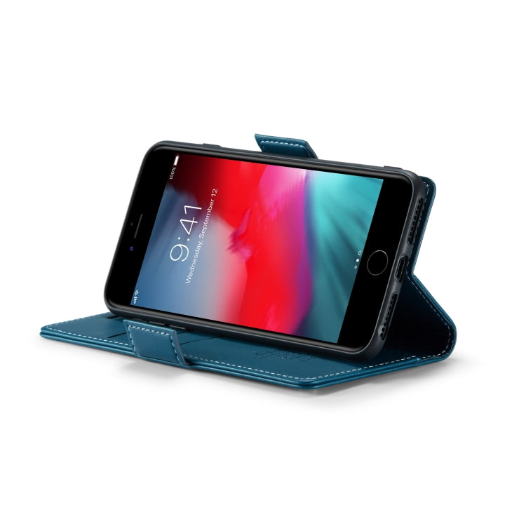 For iPhone 6 Plus/7 Plus/8 Plus Leather Case - RFID Anti-Theft, Butterfly Buckle, Litchi Texture, Card Slot