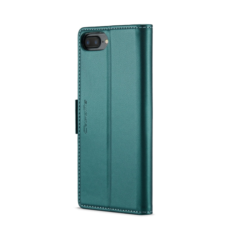 For iPhone 6 Plus/7 Plus/8 Plus Leather Case - RFID Anti-Theft, Butterfly Buckle, Litchi Texture, Card Slot