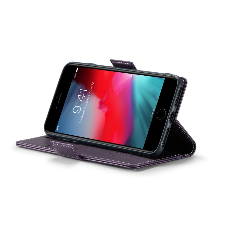 For iPhone 6 Plus/7 Plus/8 Plus Leather Case - RFID Anti-Theft, Butterfly Buckle, Litchi Texture, Card Slot