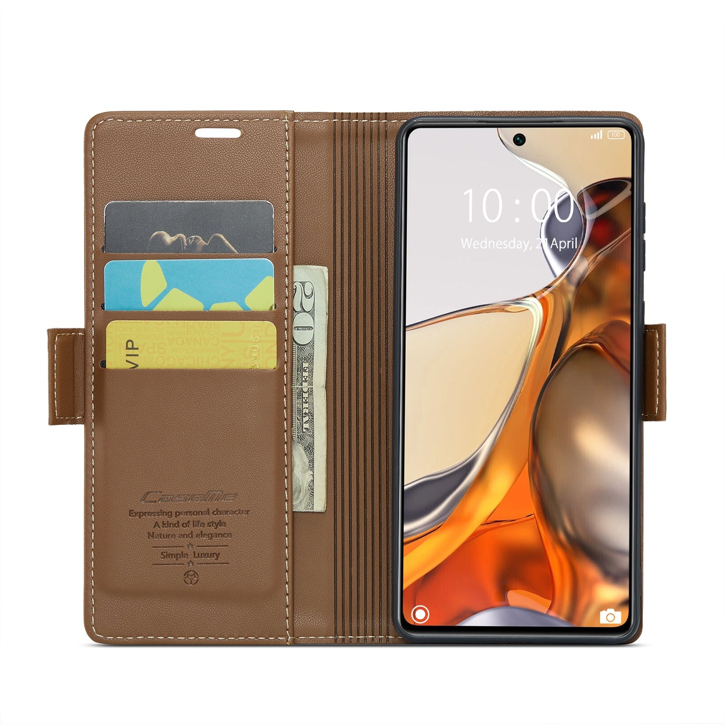 For Xiaomi 11T / 11T Pro Leather Case - RFID Anti-Theft, Litchi Texture, Wallet & Stand Design