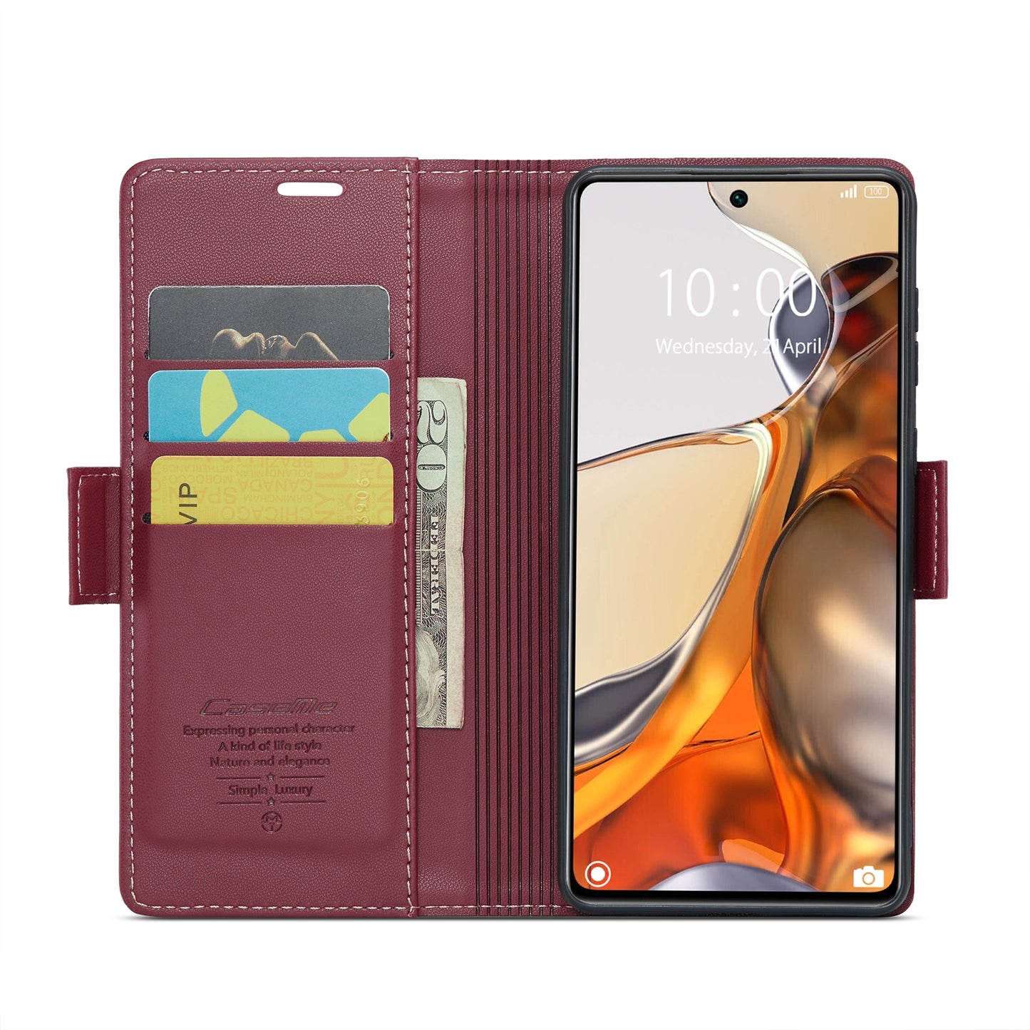For Xiaomi 11T / 11T Pro Leather Case - RFID Anti-Theft, Litchi Texture, Wallet & Stand Design