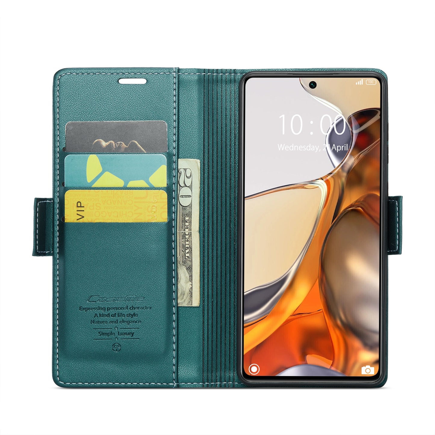 For Xiaomi 11T / 11T Pro Leather Case - RFID Anti-Theft, Litchi Texture, Wallet & Stand Design