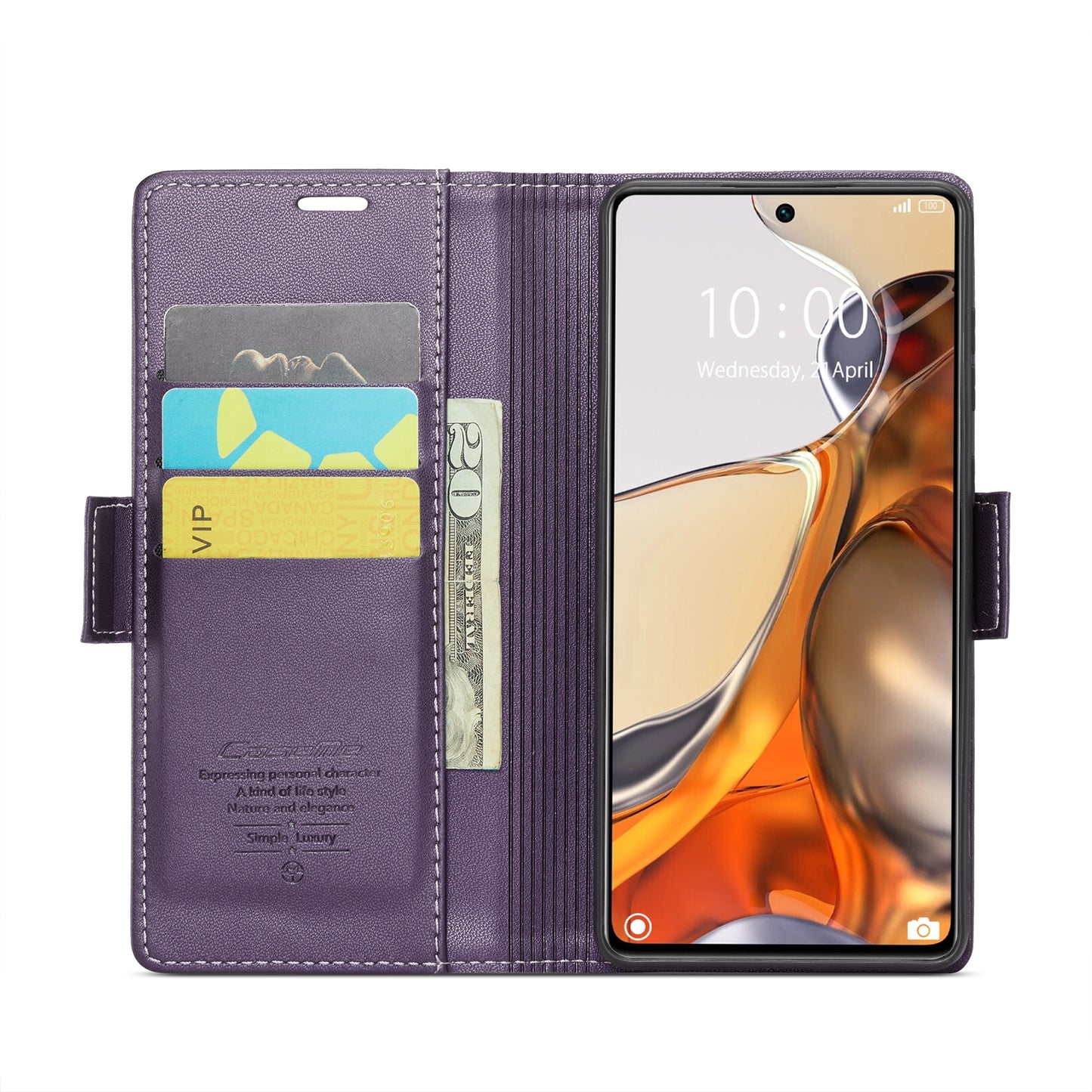 For Xiaomi 11T / 11T Pro Leather Case - RFID Anti-Theft, Litchi Texture, Wallet & Stand Design