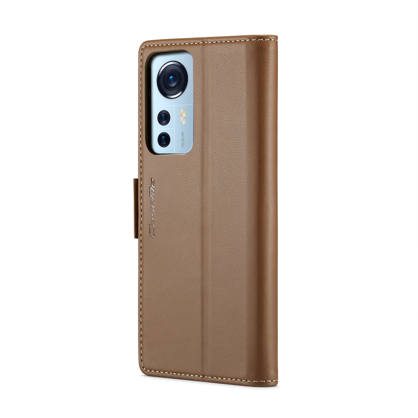 For Xiaomi 12 / 12X / 12S Leather Case - RFID Anti-Theft, Litchi Texture, Wallet & Stand Design
