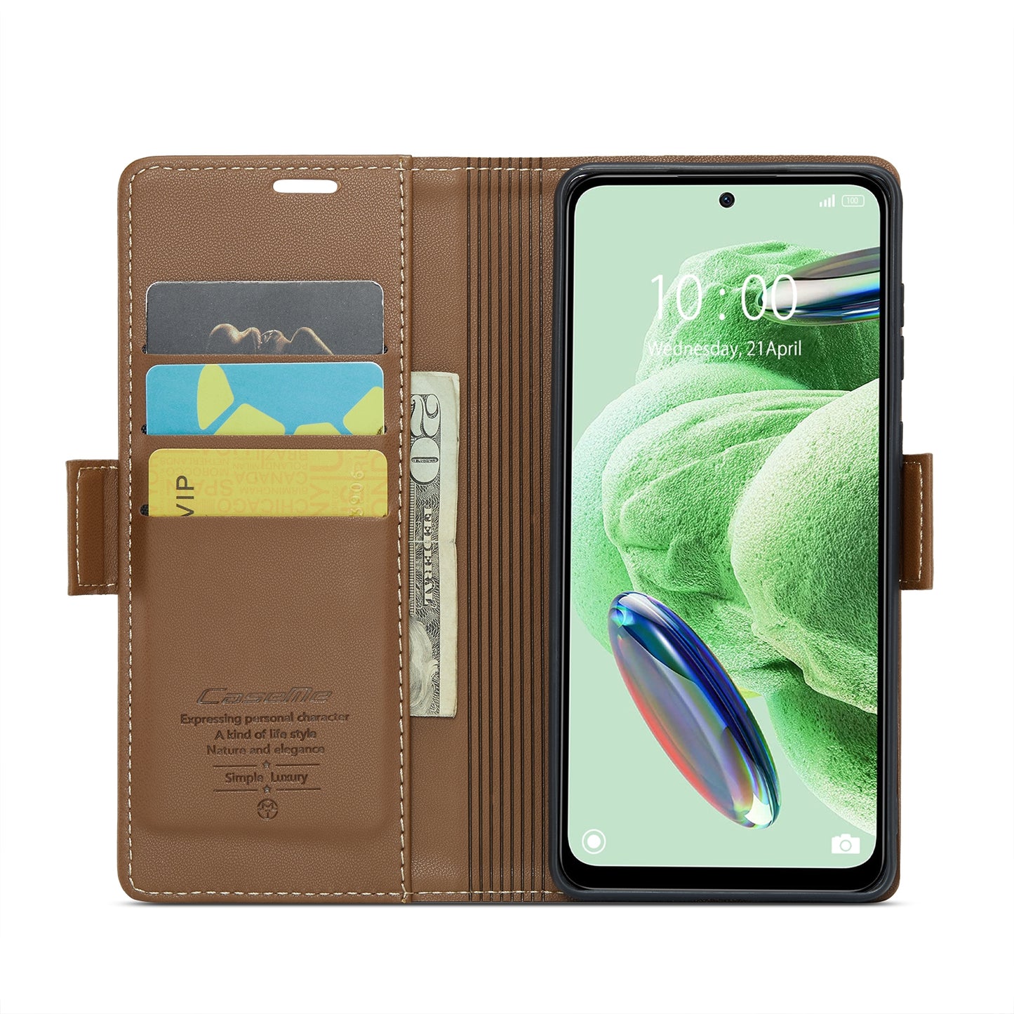 For Xiaomi Poco X5 5G Leather Case - RFID Anti-Theft, Litchi Texture, Wallet & Stand Design