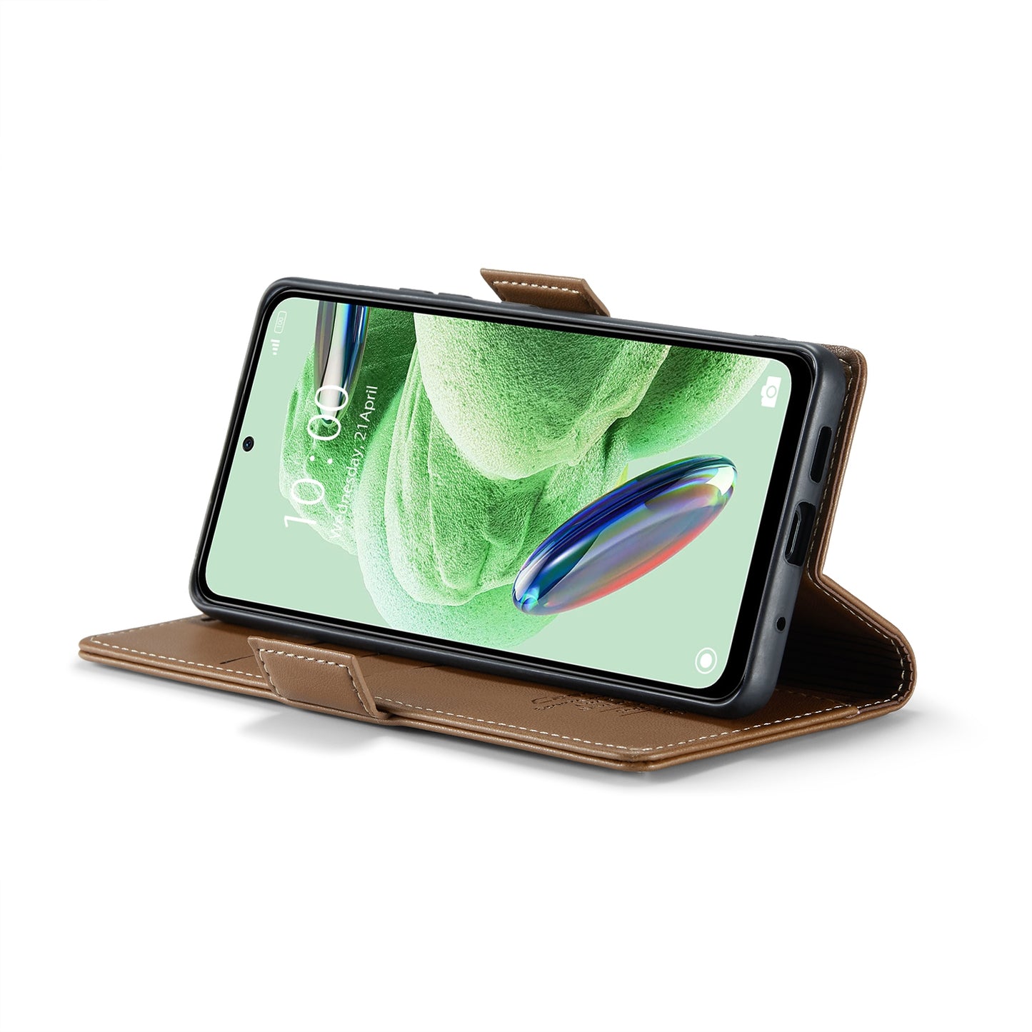 For Xiaomi Poco X5 5G Leather Case - RFID Anti-Theft, Litchi Texture, Wallet & Stand Design