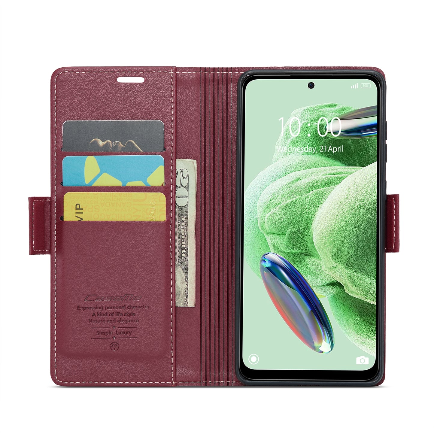 For Xiaomi Poco X5 5G Leather Case - RFID Anti-Theft, Litchi Texture, Wallet & Stand Design