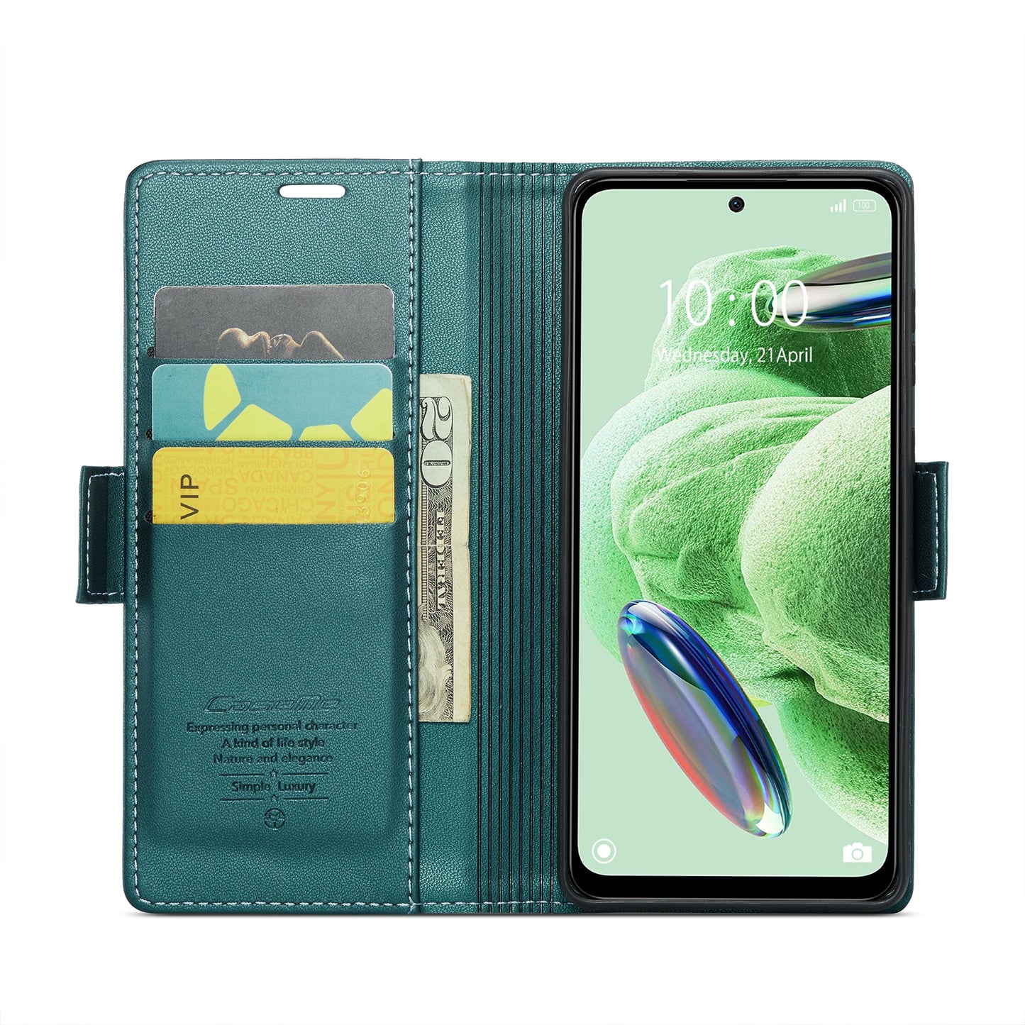 For Xiaomi Poco X5 5G Leather Case - RFID Anti-Theft, Litchi Texture, Wallet & Stand Design