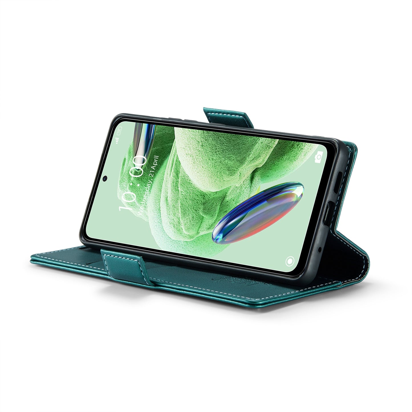 For Xiaomi Poco X5 5G Leather Case - RFID Anti-Theft, Litchi Texture, Wallet & Stand Design