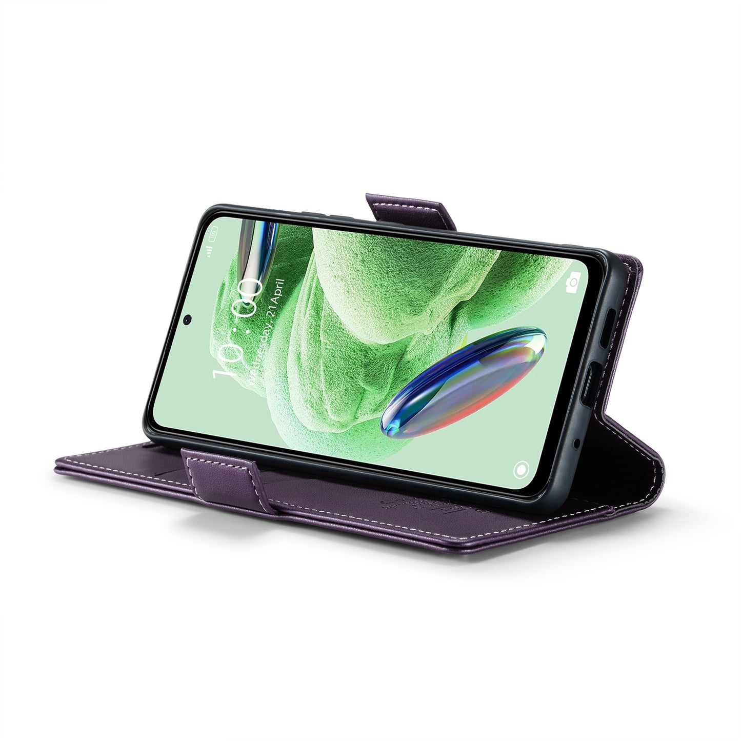 For Xiaomi Poco X5 5G Leather Case - RFID Anti-Theft, Litchi Texture, Wallet & Stand Design