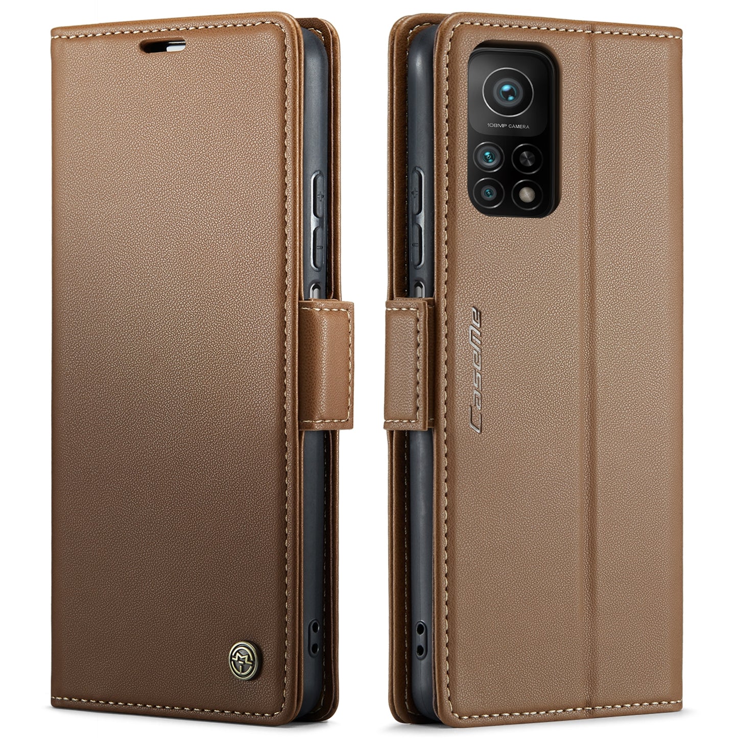 Xiaomi Mi 10T 5G/10T Pro 5G Leather Case - RFID Anti-Theft, Litchi Texture, Wallet & Stand Design