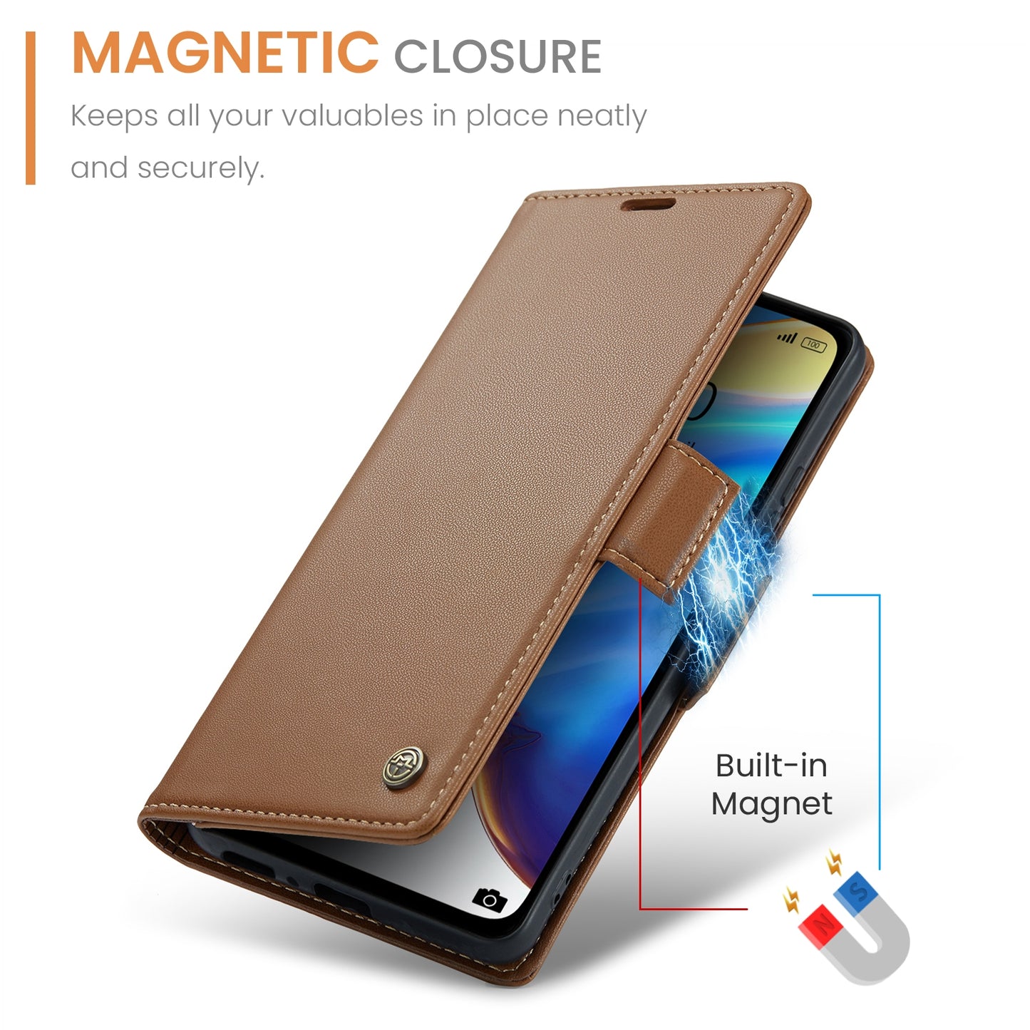 Xiaomi Mi 10T 5G/10T Pro 5G Leather Case - RFID Anti-Theft, Litchi Texture, Wallet & Stand Design