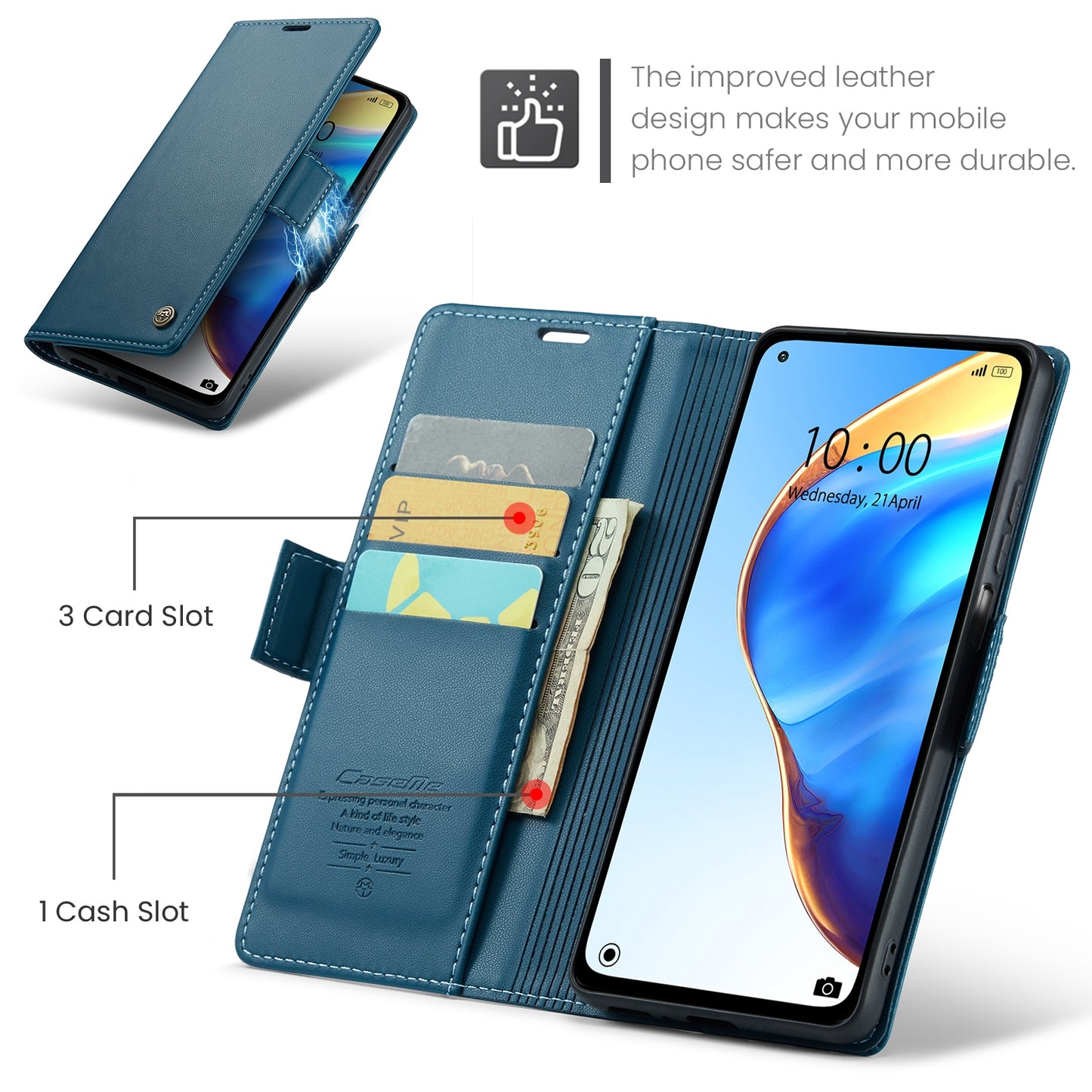 Xiaomi Mi 10T 5G/10T Pro 5G Leather Case - RFID Anti-Theft, Litchi Texture, Wallet & Stand Design