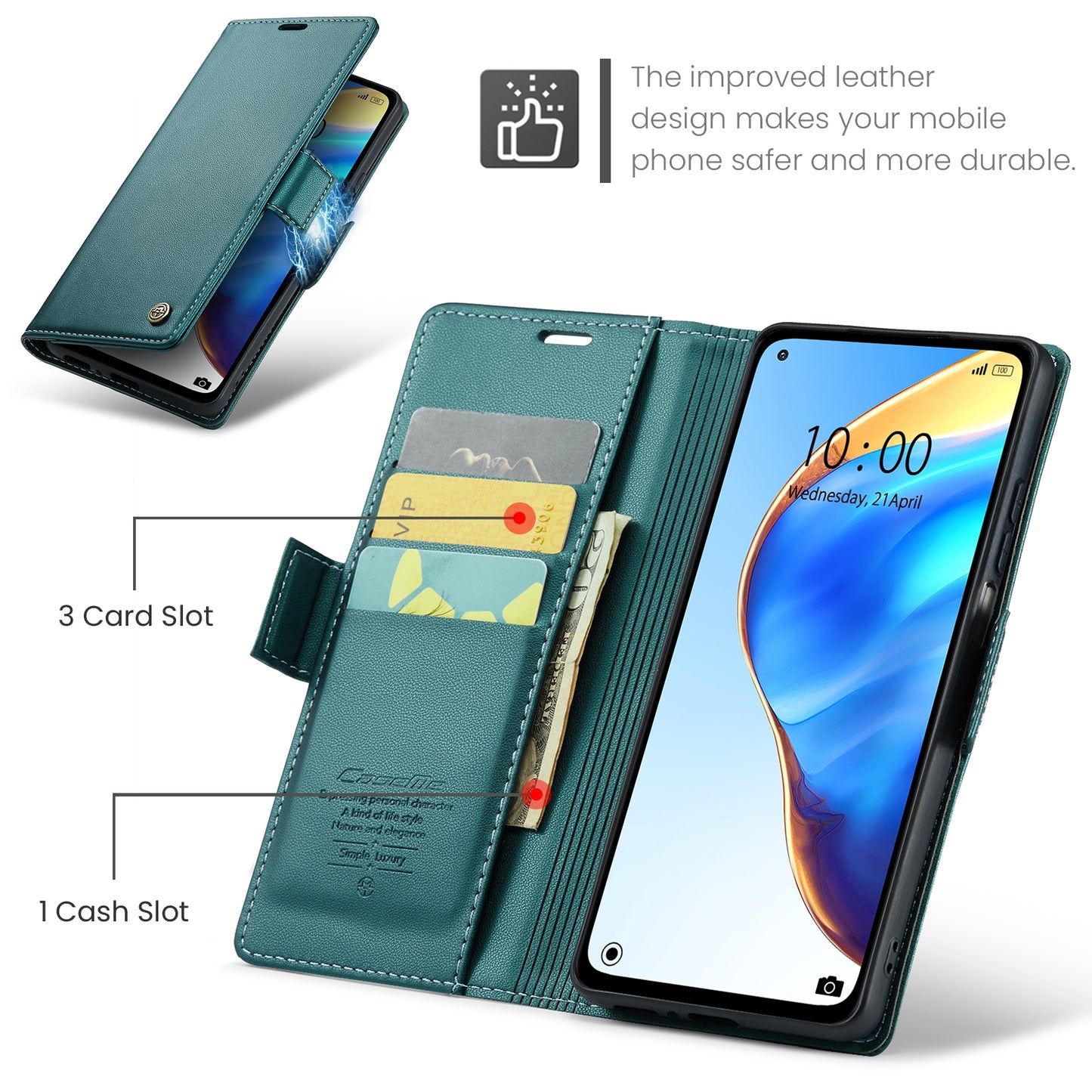 Xiaomi Mi 10T 5G/10T Pro 5G Leather Case - RFID Anti-Theft, Litchi Texture, Wallet & Stand Design