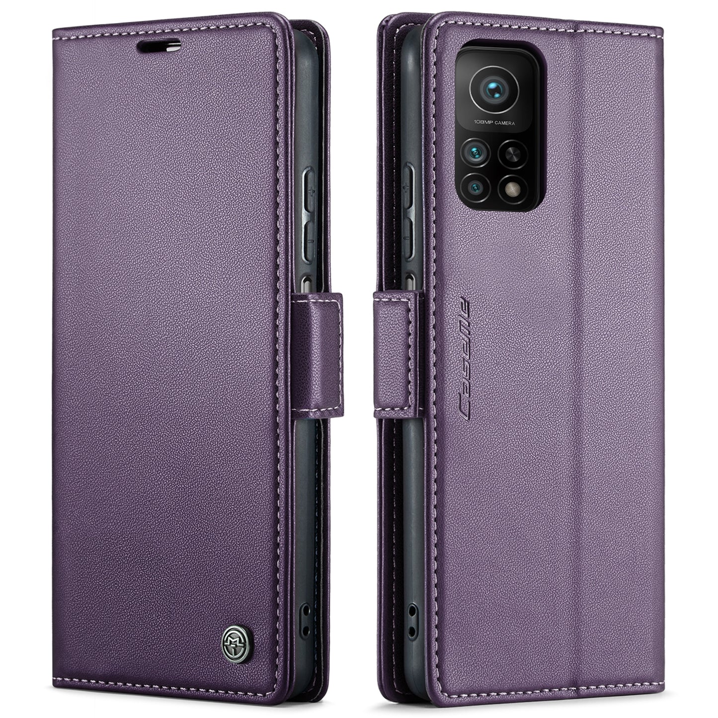Xiaomi Mi 10T 5G/10T Pro 5G Leather Case - RFID Anti-Theft, Litchi Texture, Wallet & Stand Design