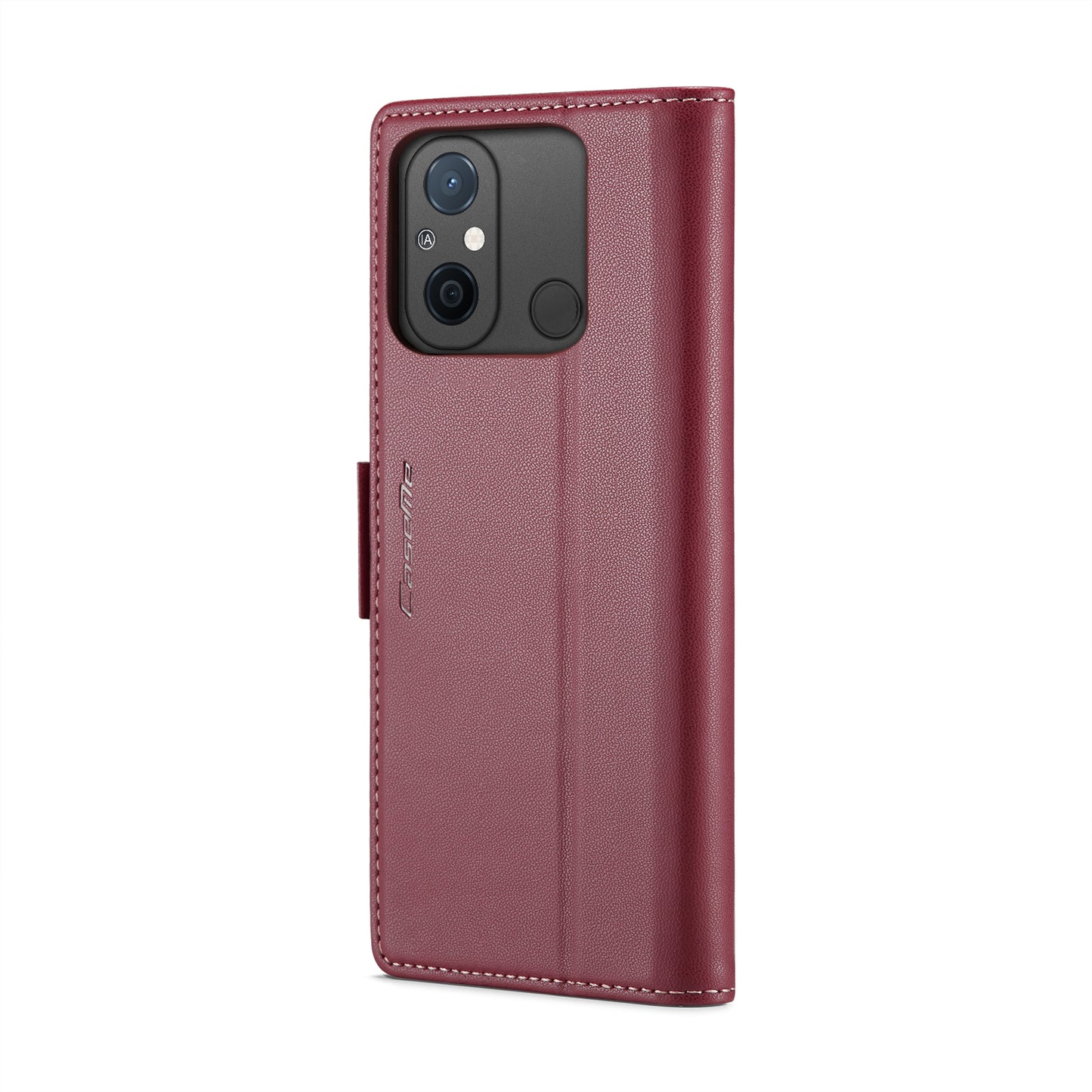 For Xiaomi Redmi 11A / 12C Leather Case - RFID Anti-Theft, Litchi Texture, Wallet & Stand Design