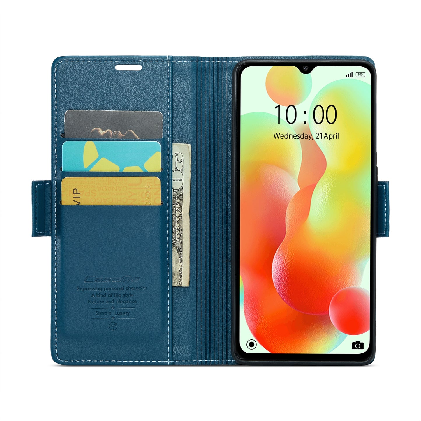 For Xiaomi Redmi 11A / 12C Leather Case - RFID Anti-Theft, Litchi Texture, Wallet & Stand Design